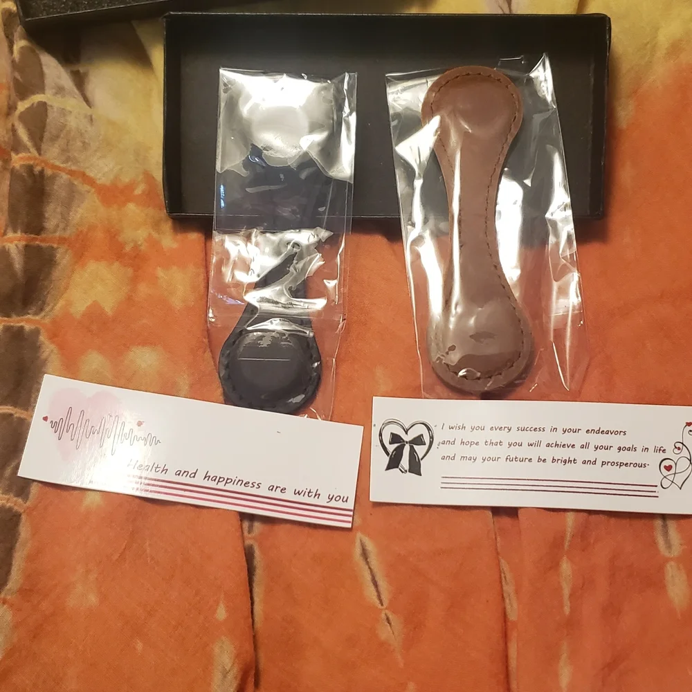 Black and Brown magnetic bookmarks